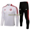 Manchester United Sweatshirts Anzüge Suit Quarter-zip 2021-22 Weiße Für Herren